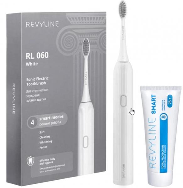 Звуковая зубная щетка Revyline RL060 White и зубная паста Revyline Smart заказать в Назрани